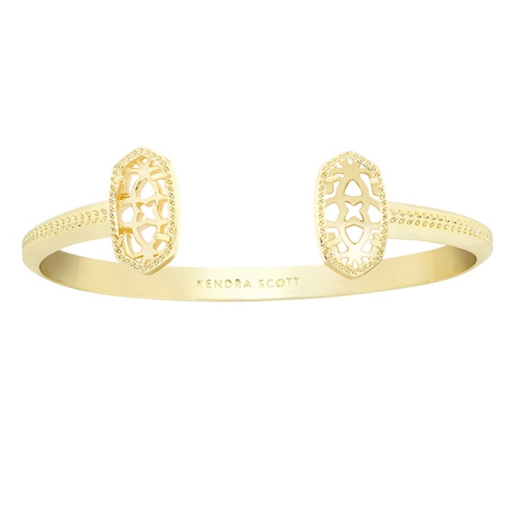 Kendra Scott Elton gold filigree bracelet